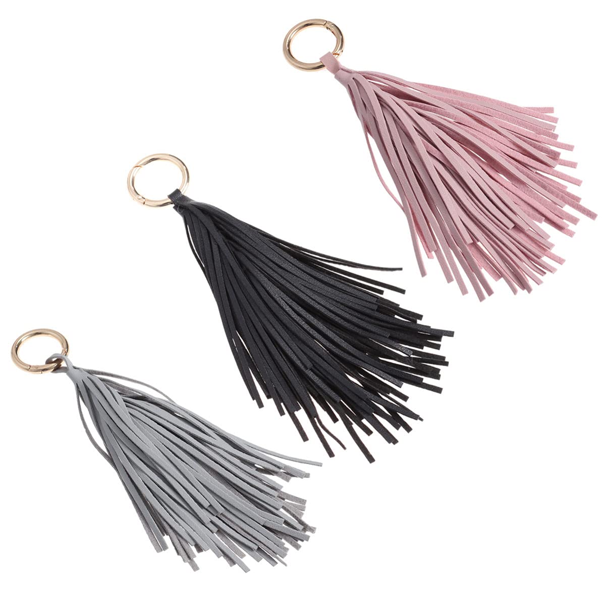 SOIMISS Leather Tassel Keychain for Women - Handbag Charms, Purse Accessories, Car Keyring & Wallet Decor - Perfect for Backpacks, Handbags, Luggage & Gift Giving