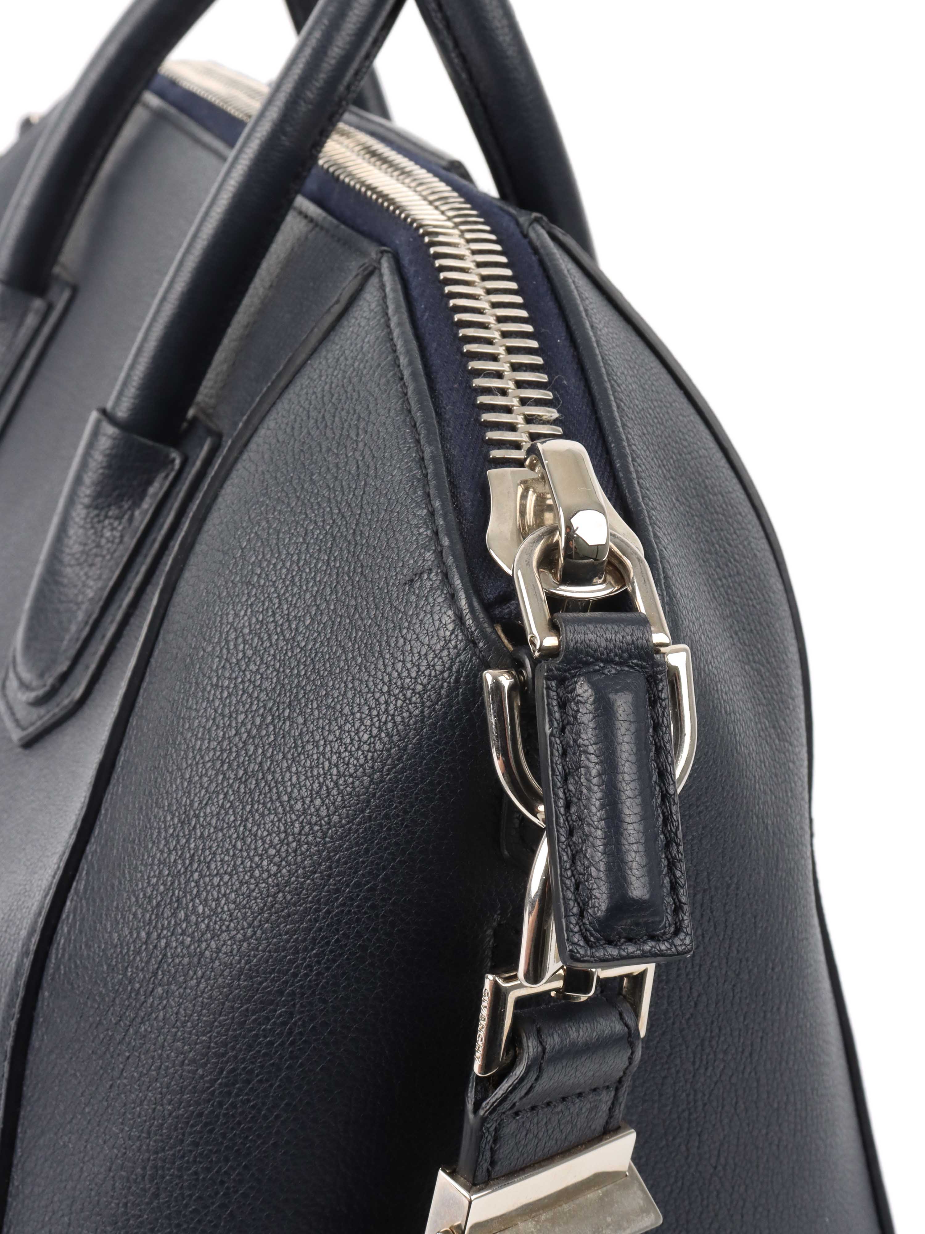 Givenchy Navy Antigona Leather Handbag for Women - Luxury Designer Tote & Shoulder Bag - Perfect for Work, Travel & Everyday Use