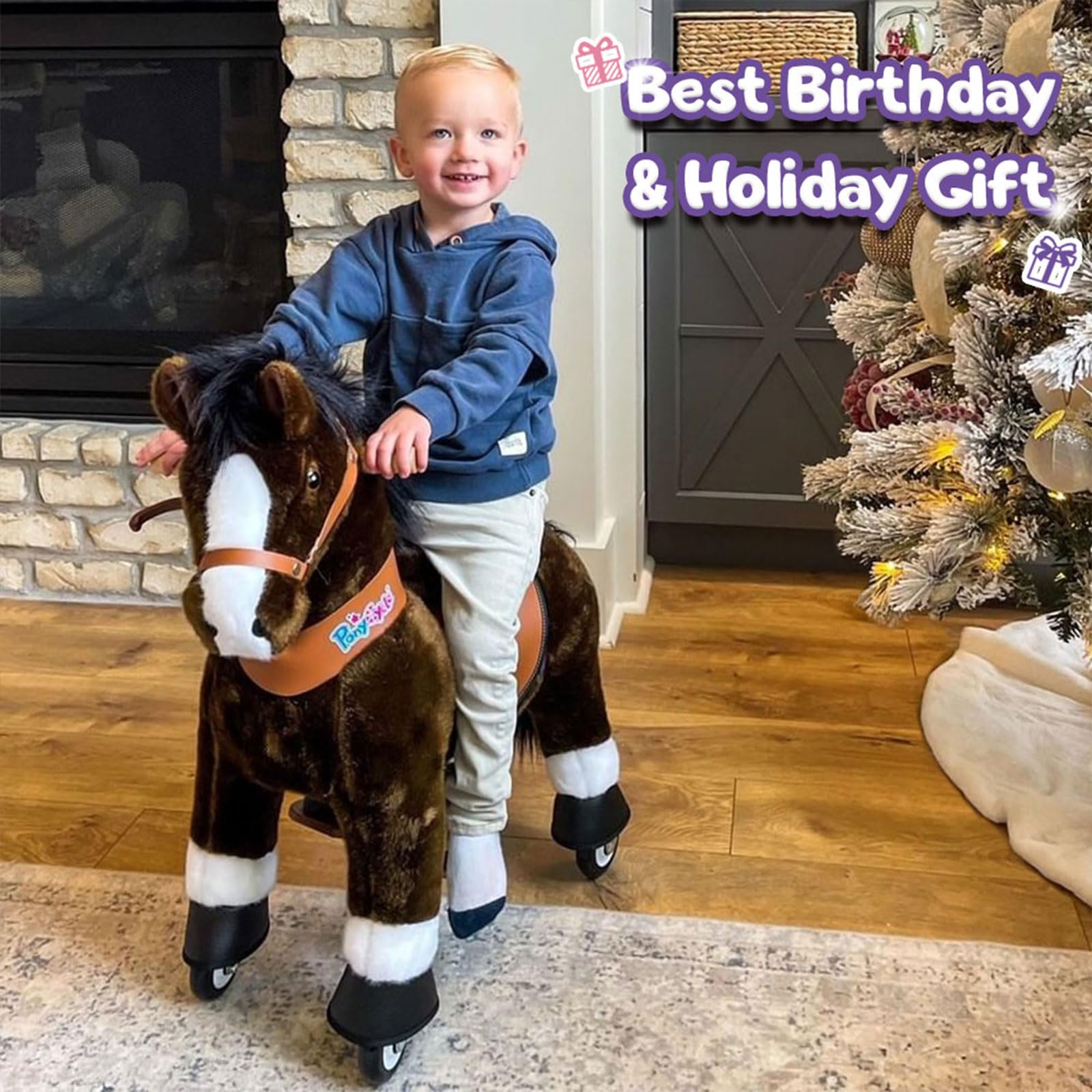 PonyCycle Ride-On Horse Toy for Kids Ages 4-8 | Large 36