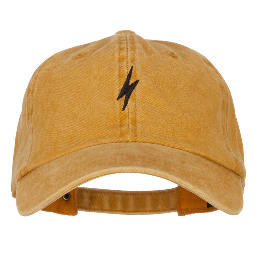 Lightning Bolt Embroidered Cotton Baseball Cap - Adjustable Unstructured Dad Hat for Men & Women - Perfect for Outdoor Sports, Casual Wear and Street Fashion
