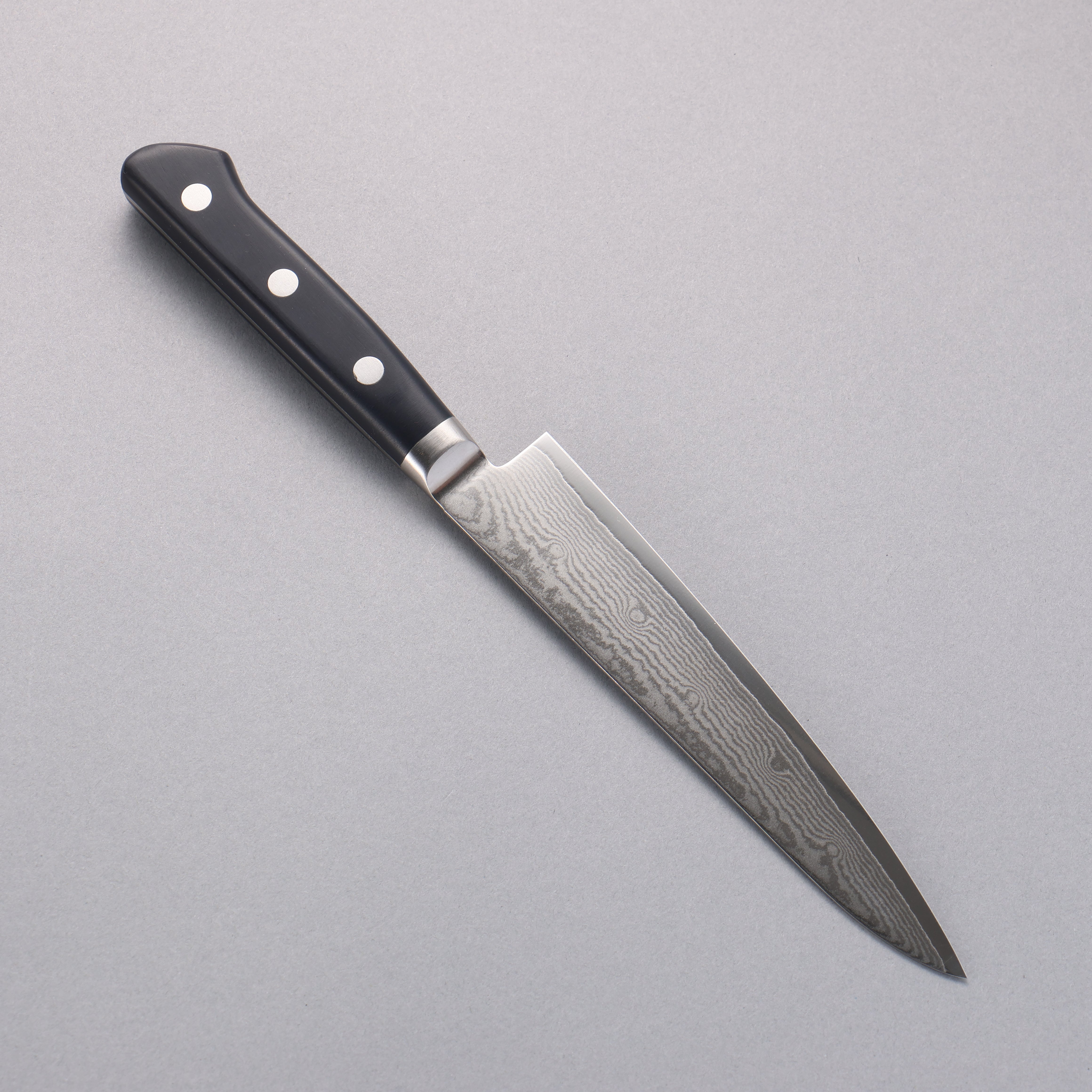 Kanetsune VG10 33-Layer Damascus Petty Utility Knife 150mm with Plastic Handle - Perfect for Kitchen, Camping & Outdoor Cooking