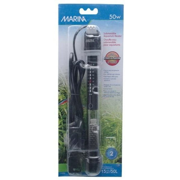 Marina Submersible Aquarium Heater - 300W Fish Tank Water Heater with Thermostat for Freshwater & Saltwater Aquariums | Perfect for Tropical Fish, Turtles & Aquatic Plants