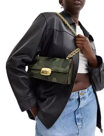 Coach Eliza Flap Crossbody Bag with Camo Print - Stylish & Compact Shoulder Bag for Women | Perfect for Work, Travel & Everyday Use