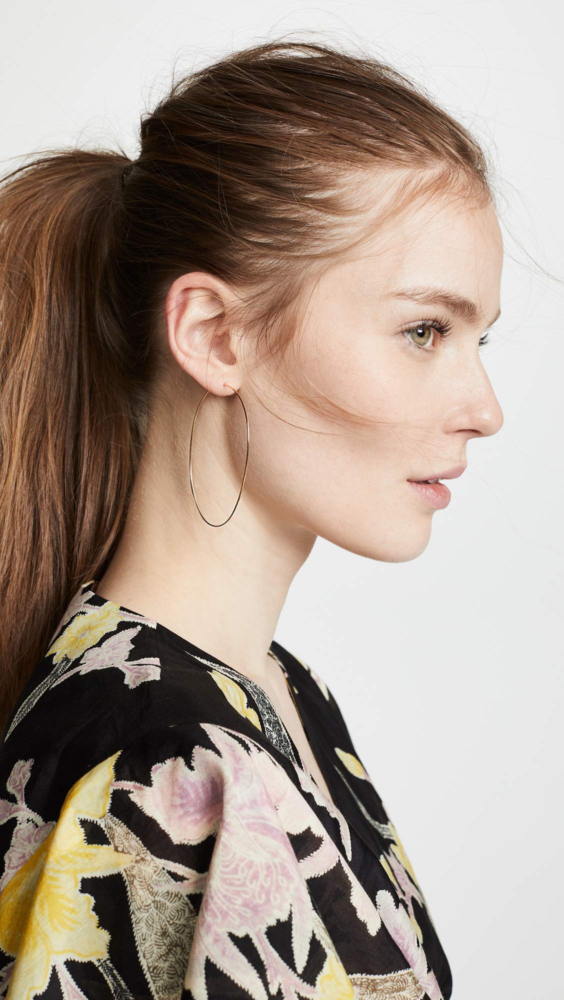 3 Pairs Thin Extra Large Hoop Earrings Set - 18k Gold Plated Lightweight Stainless Steel, Fashion Huge Gold Hoops for Women, Big Geometric Round Minimalist Jewelry | Perfect for Parties, Date Nights & Everyday Wear
