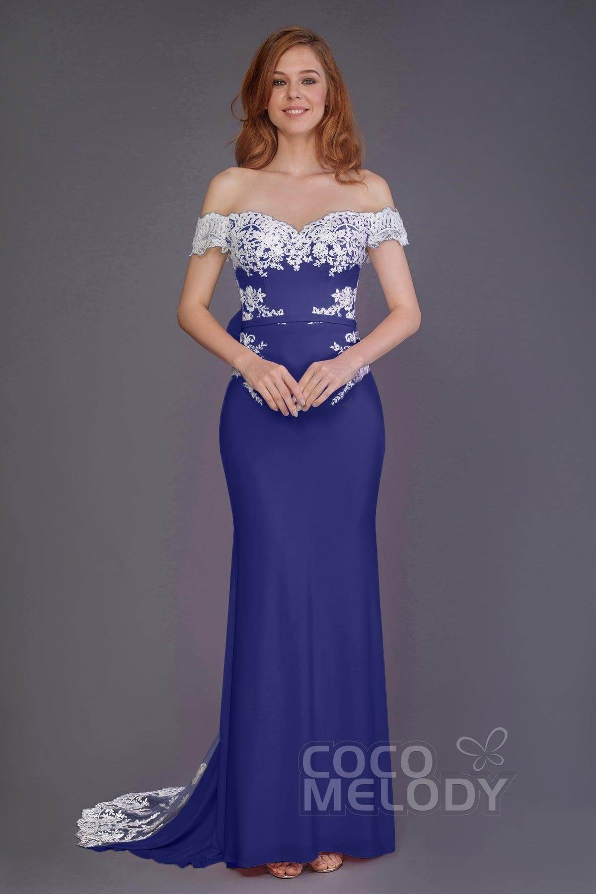 Elegant Mermaid Sweep Train Knitted Fabric Bridesmaid Dress PR3491 - Perfect for Weddings, Formal Events & Evening Parties