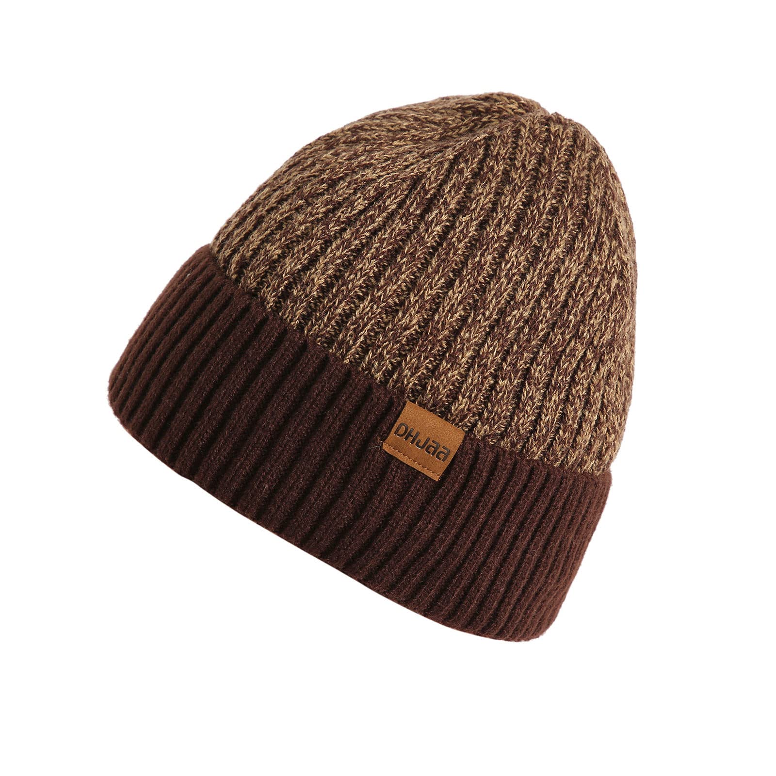 Thermal Winter Beanie Hats for Men - Soft Knitted Fleece Lined Cold Weather Running Hats - Perfect for Outdoor Activities, Jogging, Skiing and Daily Winter Wear