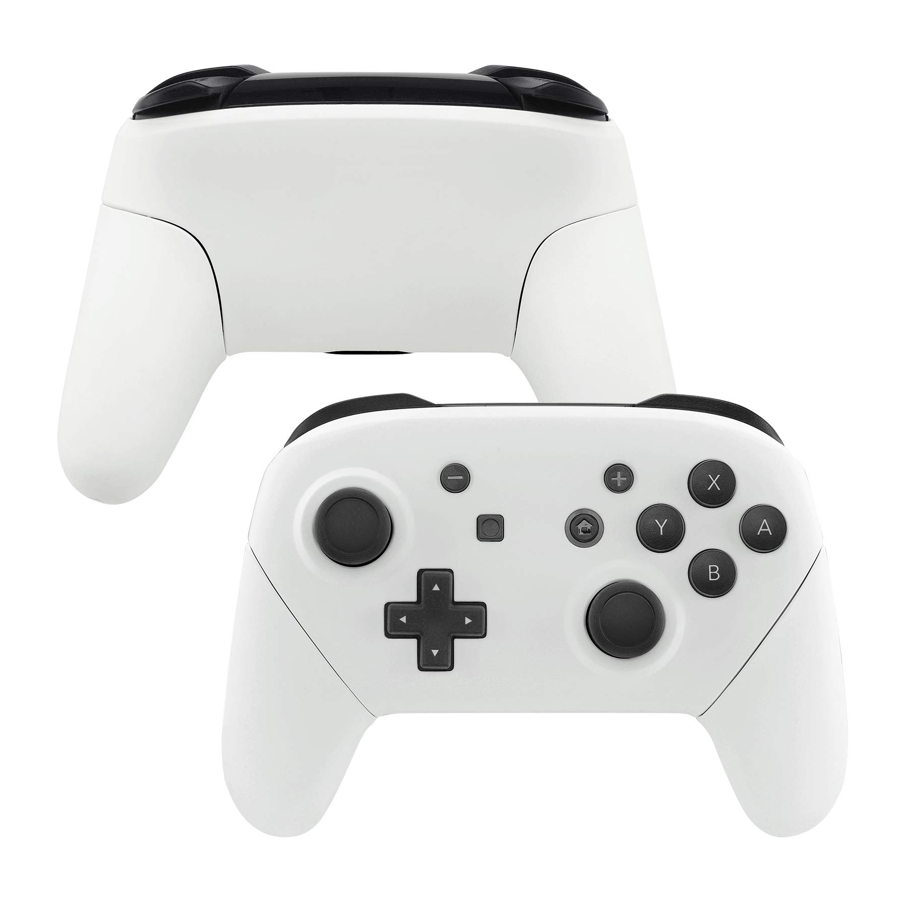 eXtremeRate Replacement Cover Grip Shell Case for Nintendo Switch Pro Controller (Controller Not Included) - White | Enhanced Grip & Comfort for Gaming Sessions