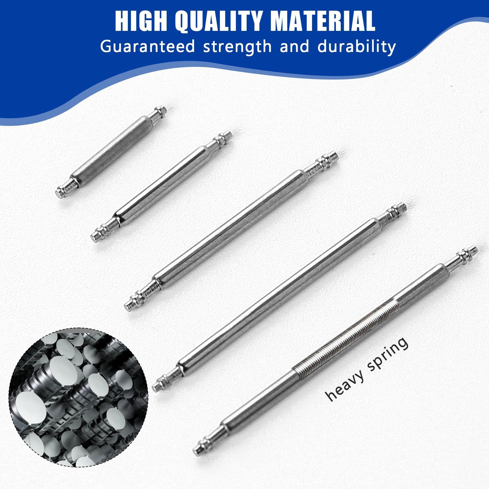 Sliverdew 41-Piece Professional Watch Repair Kit with Stainless Steel Band Pins, Spring Bar Tool & Link Remover (1.5mm & 1.8mm) - Perfect for Watch Band Replacement, Battery Change & DIY Watch Maintenance