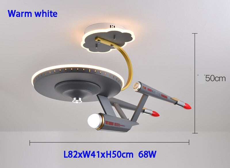 Galaxy LED Night Light for Kids Room - Space-Themed Nursery Decor, Cool Starship Design for Bedroom, Perfect for Bedtime, Playroom & Relaxation