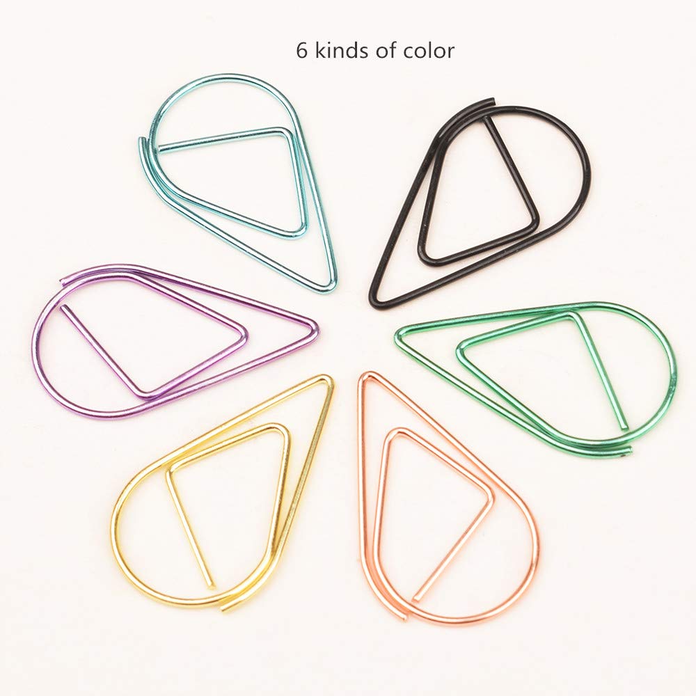 Vibrant Multicolor Metal Paper Clips - 100 Pack of Durable Colored Clips for School, Office, Wedding & Crafting - Perfect for Organizing Documents, Notes, Photos & DIY Projects