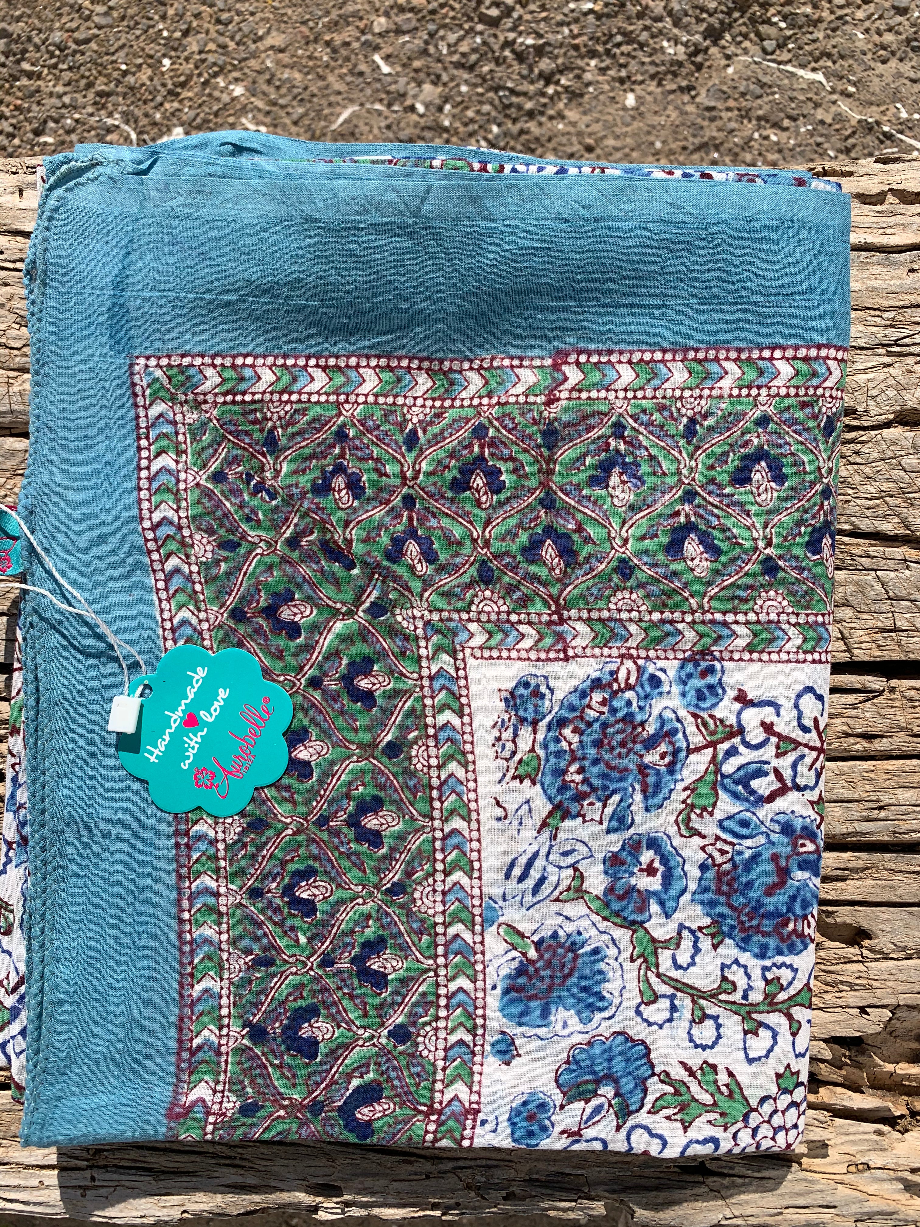 Stylish Block Print Cotton Sarong Pareo Shawl - New Collection for Beach, Pool & Summer Fashion
