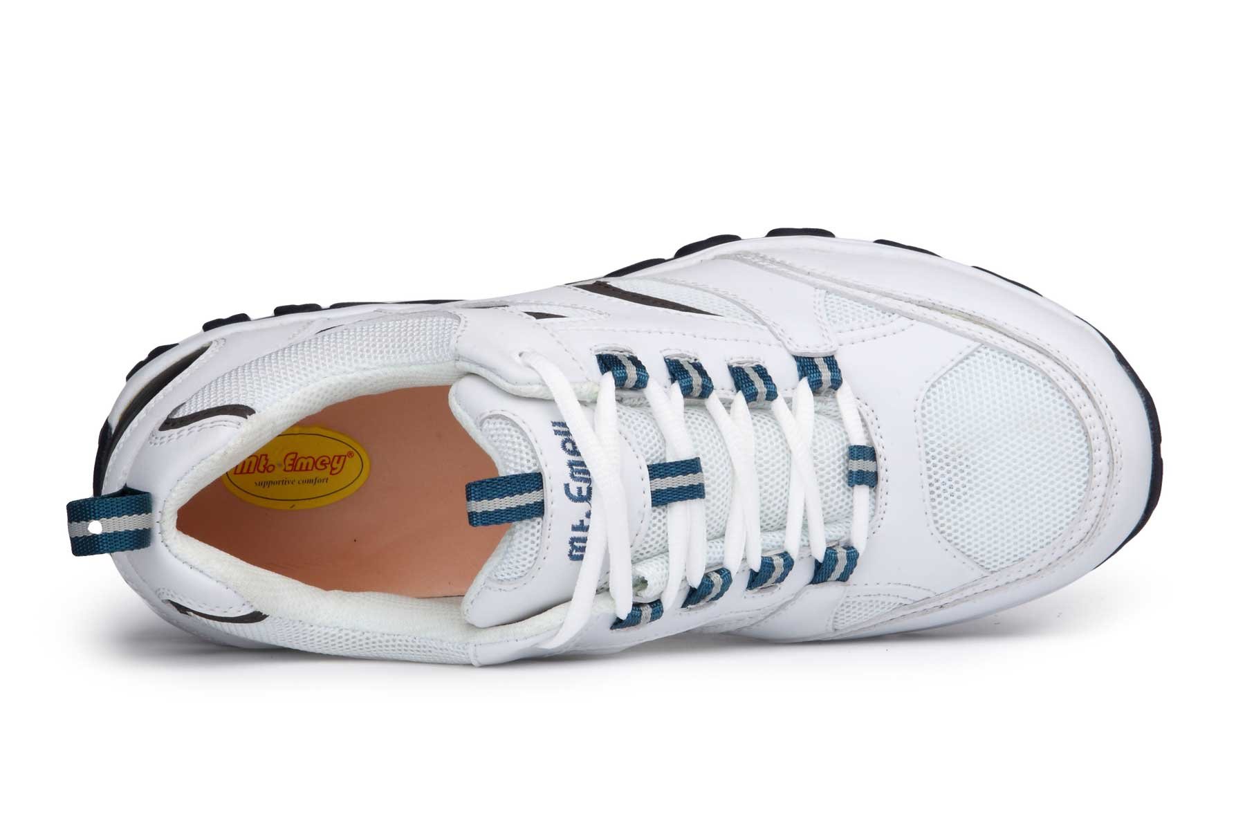 Mt Emey 9708 Men's Extremely Lightweight Athletic Walking Shoes - Breathable Comfort Sneakers for Running, Gym & Casual Wear - White Size 12 (9E) - Perfect for Walking, Jogging & Everyday Use