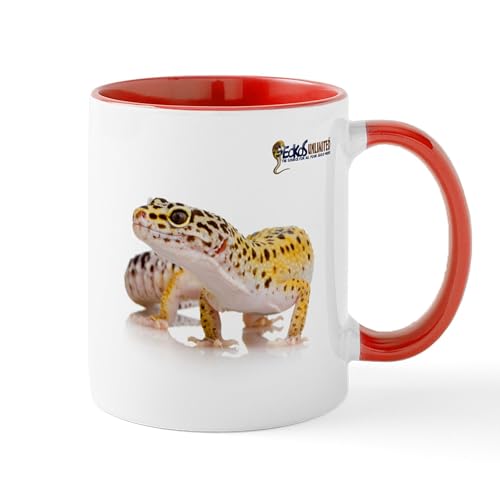 White/Red Inside - Leopard Gecko & GU Logo Mug