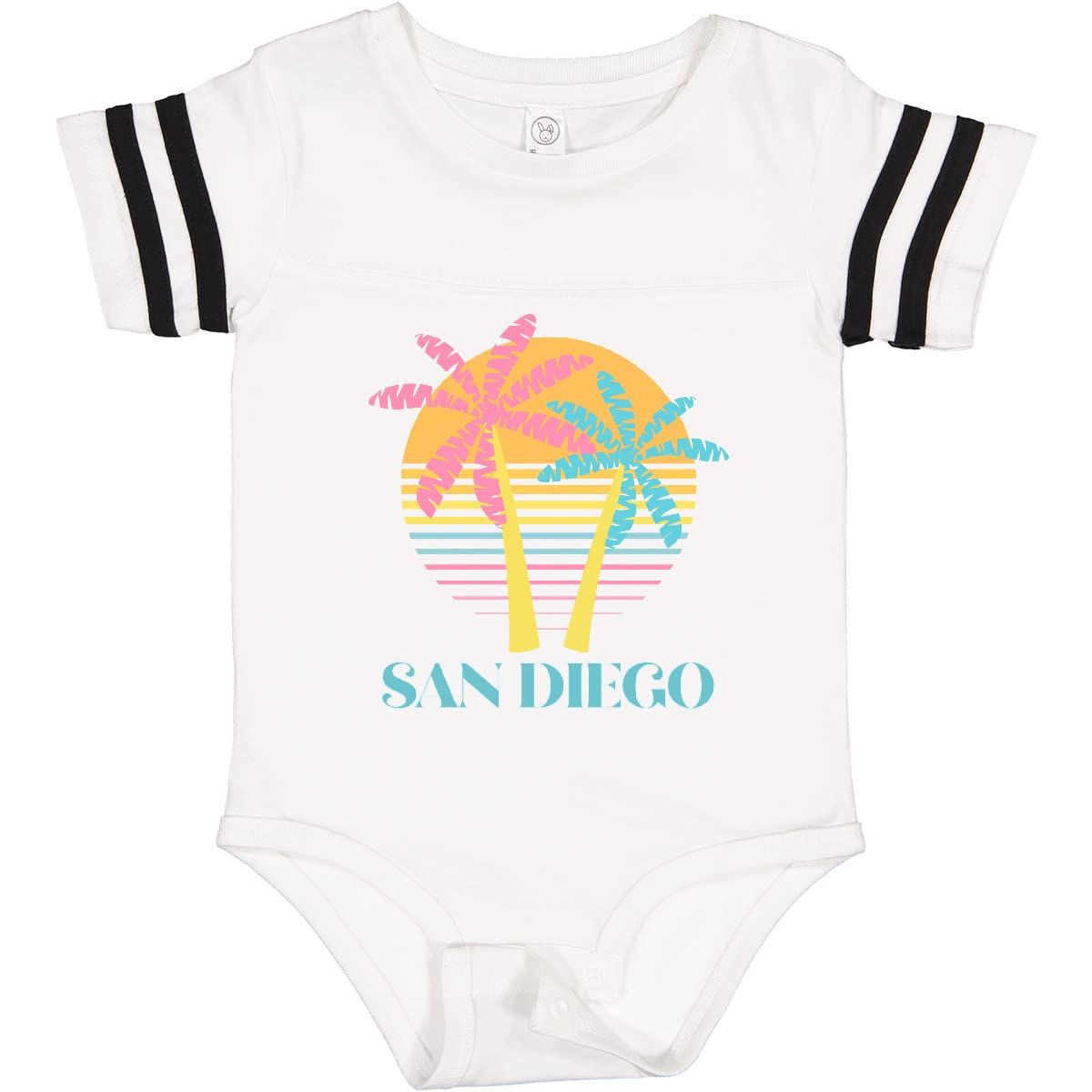 Inktastic San Diego California Beach Vacation Baby Bodysuit - Cute Summer Outfit for Infants, Beach Trip, Family Photos & Vacation Souvenirs