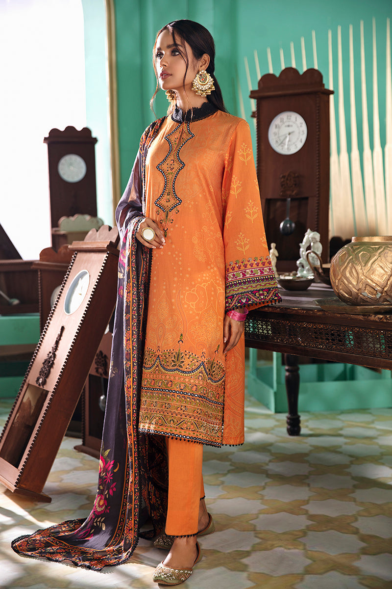 Premium 3-Piece Digital Printed Lawn Suit Set - Floral Design, Soft & Breathable Fabric - Perfect for Casual Wear, Parties & Special Occasions