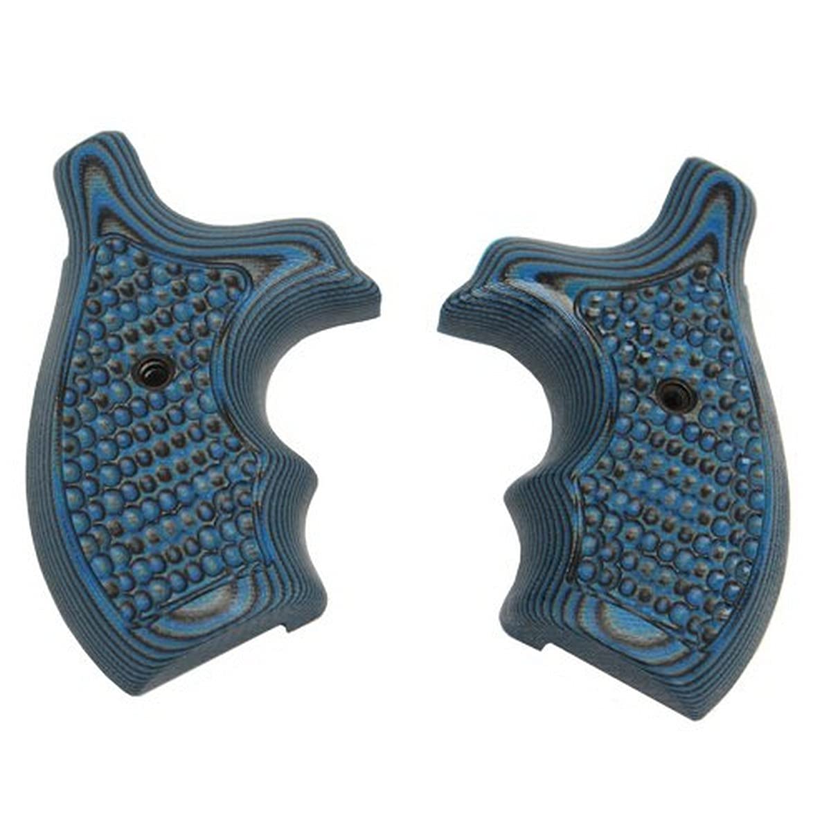 Hogue S&W J Frame Round Butt Grip - Bantam Piranha G-10 G-Mascus Textured Pistol Grip for Concealed Carry & Self Defense