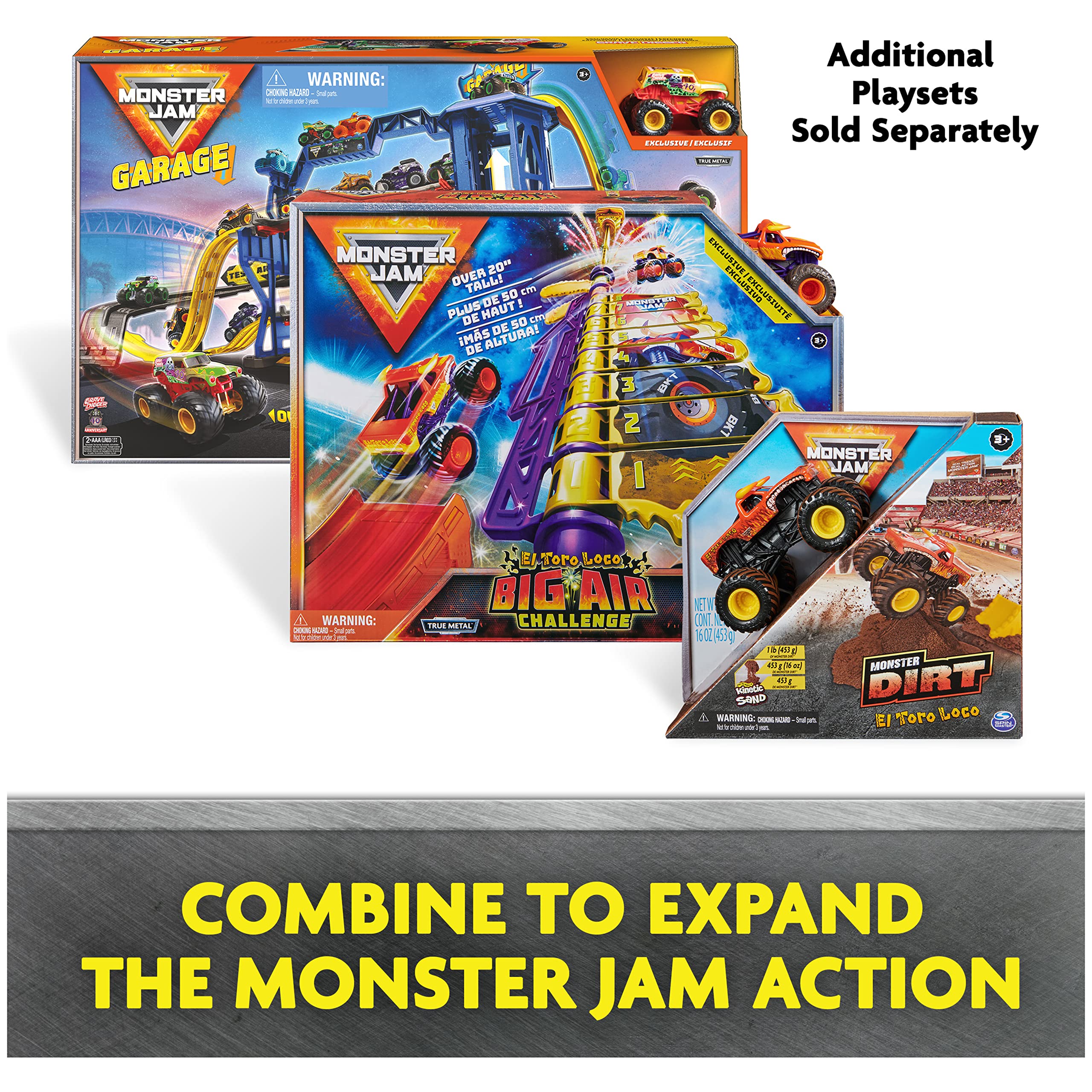 Monster Jam Official Retro Edition Max-D 5-Pack 1:64 Scale Die-Cast Monster Trucks - Collectible Toy Cars for Boys & Girls Ages 3+ - Birthday Gifts, Playroom Decor, Racing Game Accessories