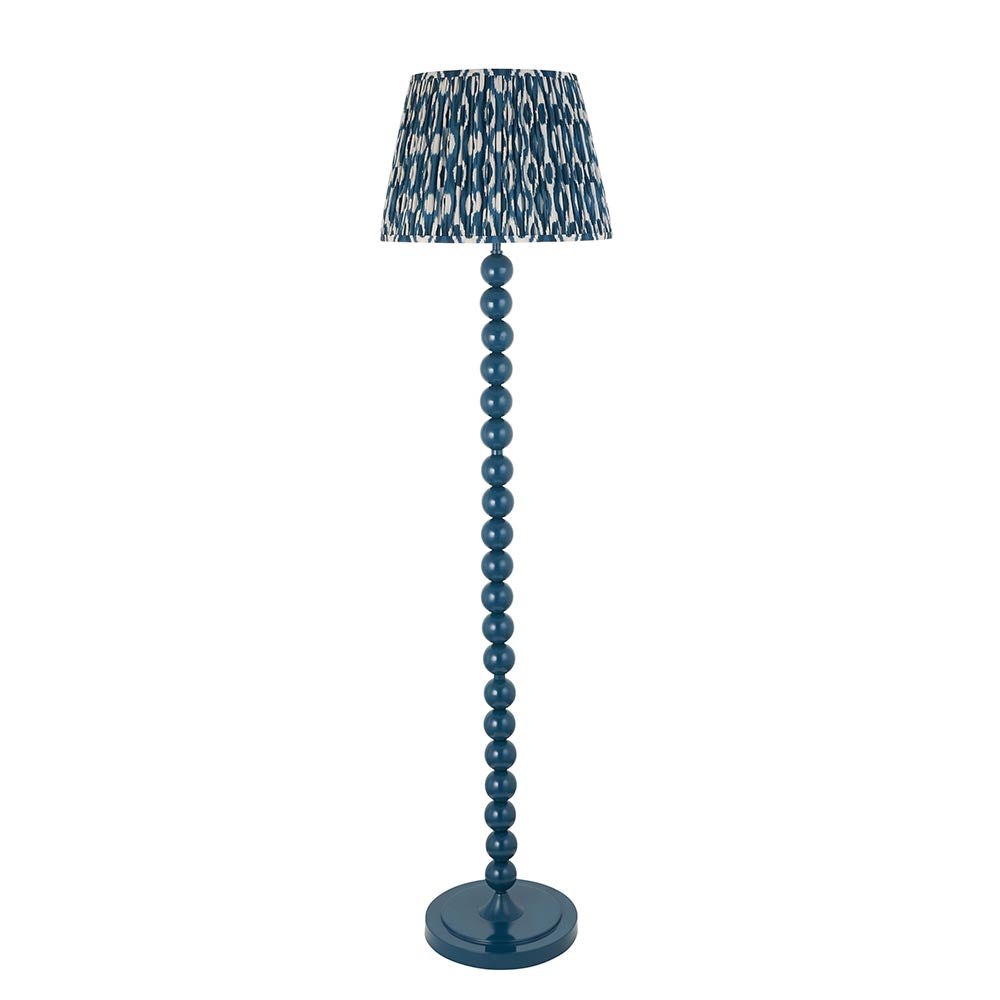 Auralis Ikat Floor Lamp with E27 Socket - Modern Handwoven Design for Living Room, Bedroom & Office Lighting