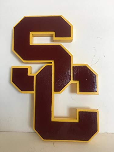 USC Wooden Sign - Custom Engraved College Decor for Home, Office & Gifts - Perfect for USC Fans, Alumni & Graduation Celebrations