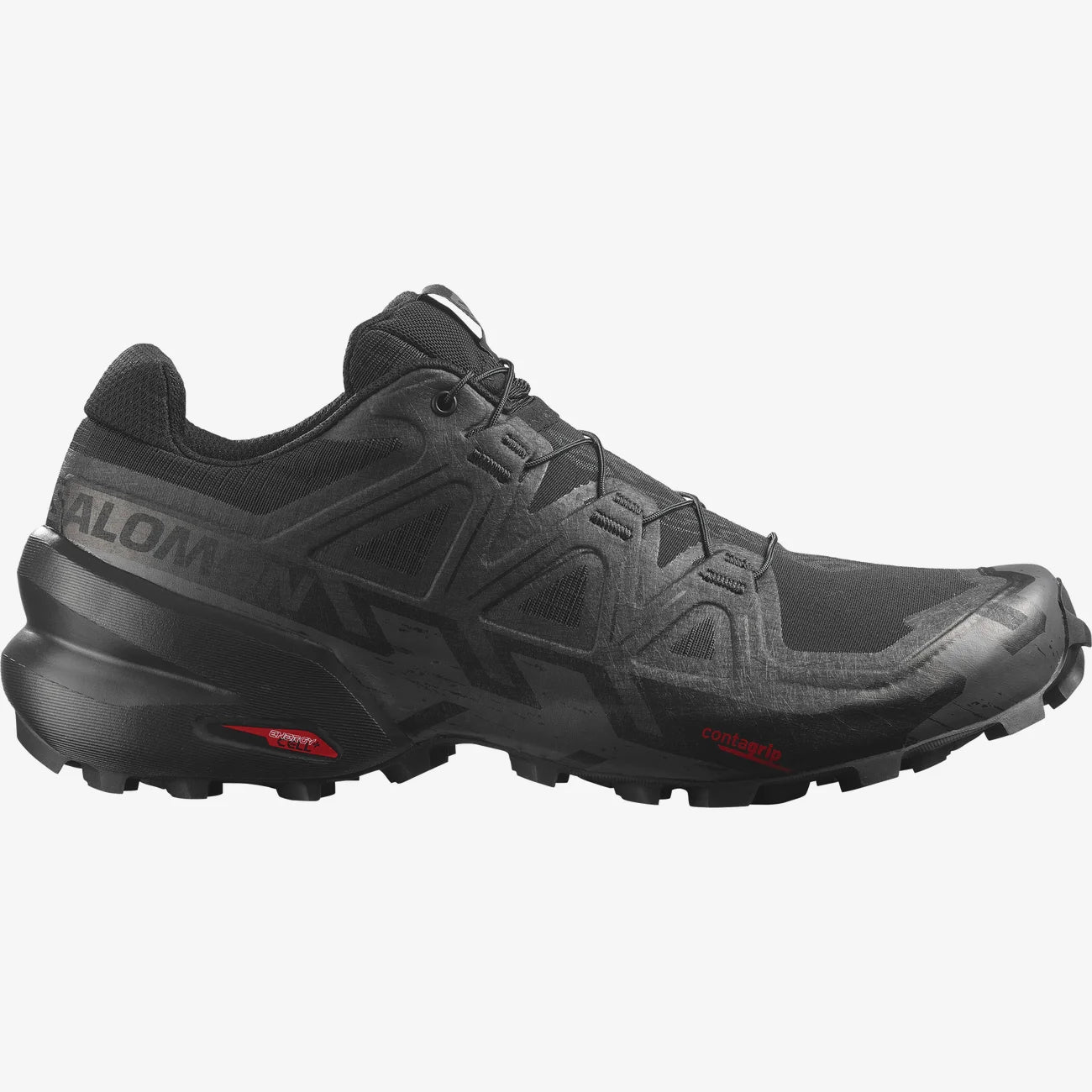 Men's Speedcross 6 Trail Running Shoes - Black/Black/Phantom | Lightweight & Durable for Hiking, Trail Running & Outdoor Adventures