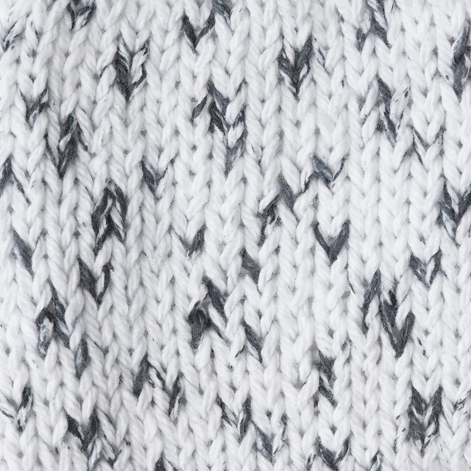 Bernat Handicrafter Cotton Big Ball Salt & Pepper Yarn - 2 Pack (340g/12oz Each) - 100% Cotton Worsted Weight (4 Medium) - 608 Yards Total - Perfect for Knitting & Crochet Projects Like Scarves, Blankets, and Hats