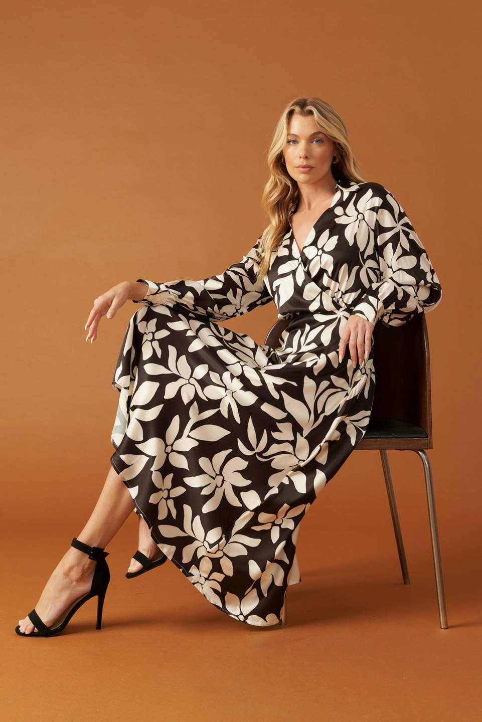 AFTER HOURS WOVEN MIDI DRESS - Elegant Flowy Women's Dress for Evening Parties, Date Nights & Special Occasions