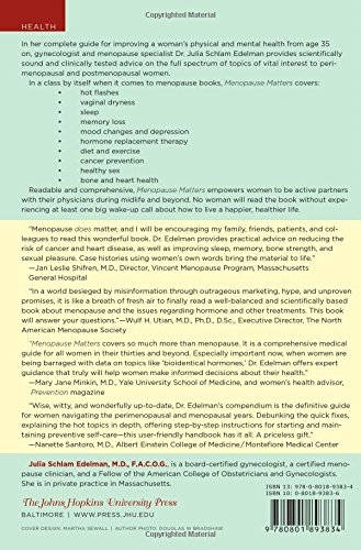 Menopause Matters: A Comprehensive Guide to Longevity and Wellness for Women | Johns Hopkins Press Health Book | Ideal for Managing Menopause Symptoms and Enhancing Quality of Life