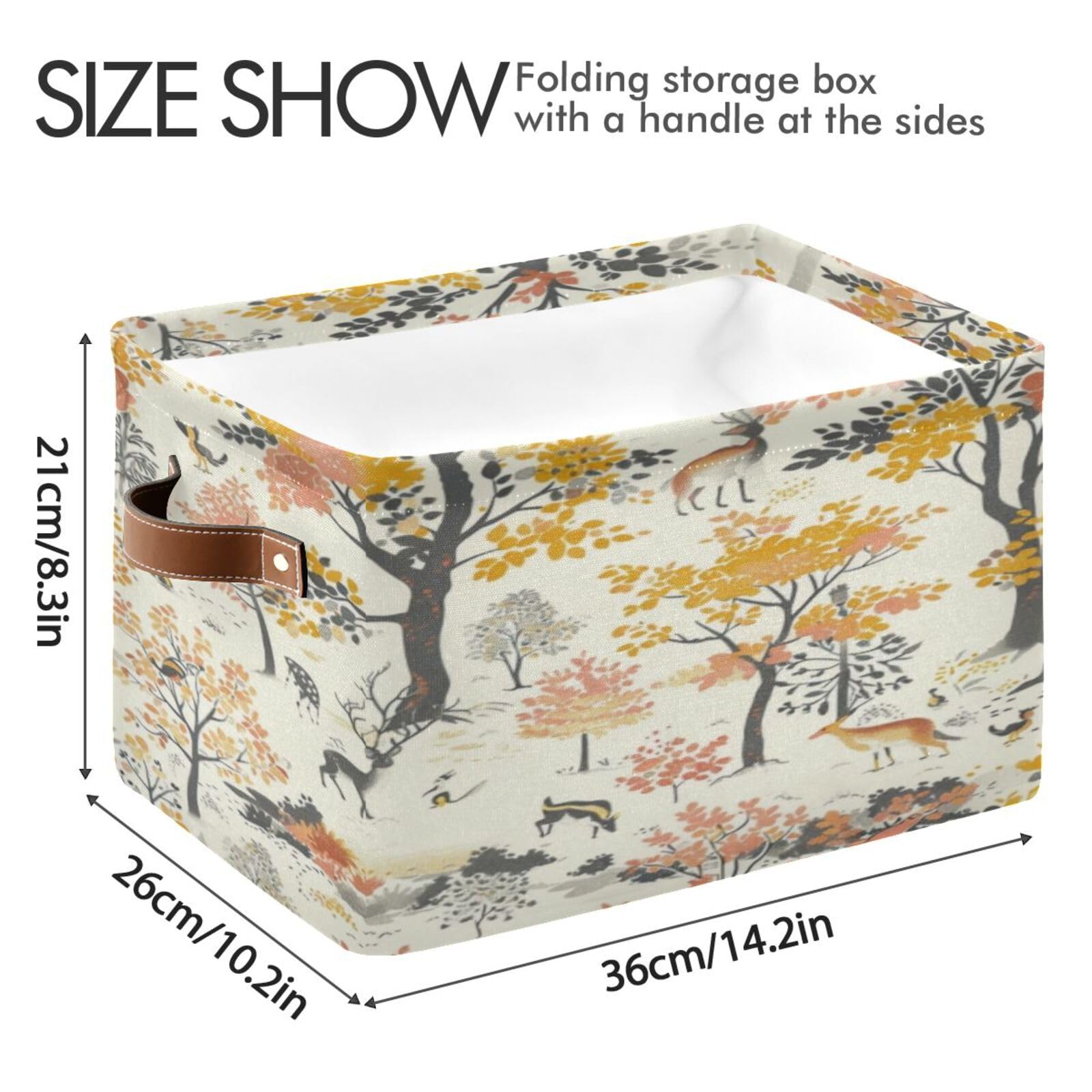 Large Fabric Storage Bins with Handles - Closet & Shelf Organizers for Clothes, Toys, Home