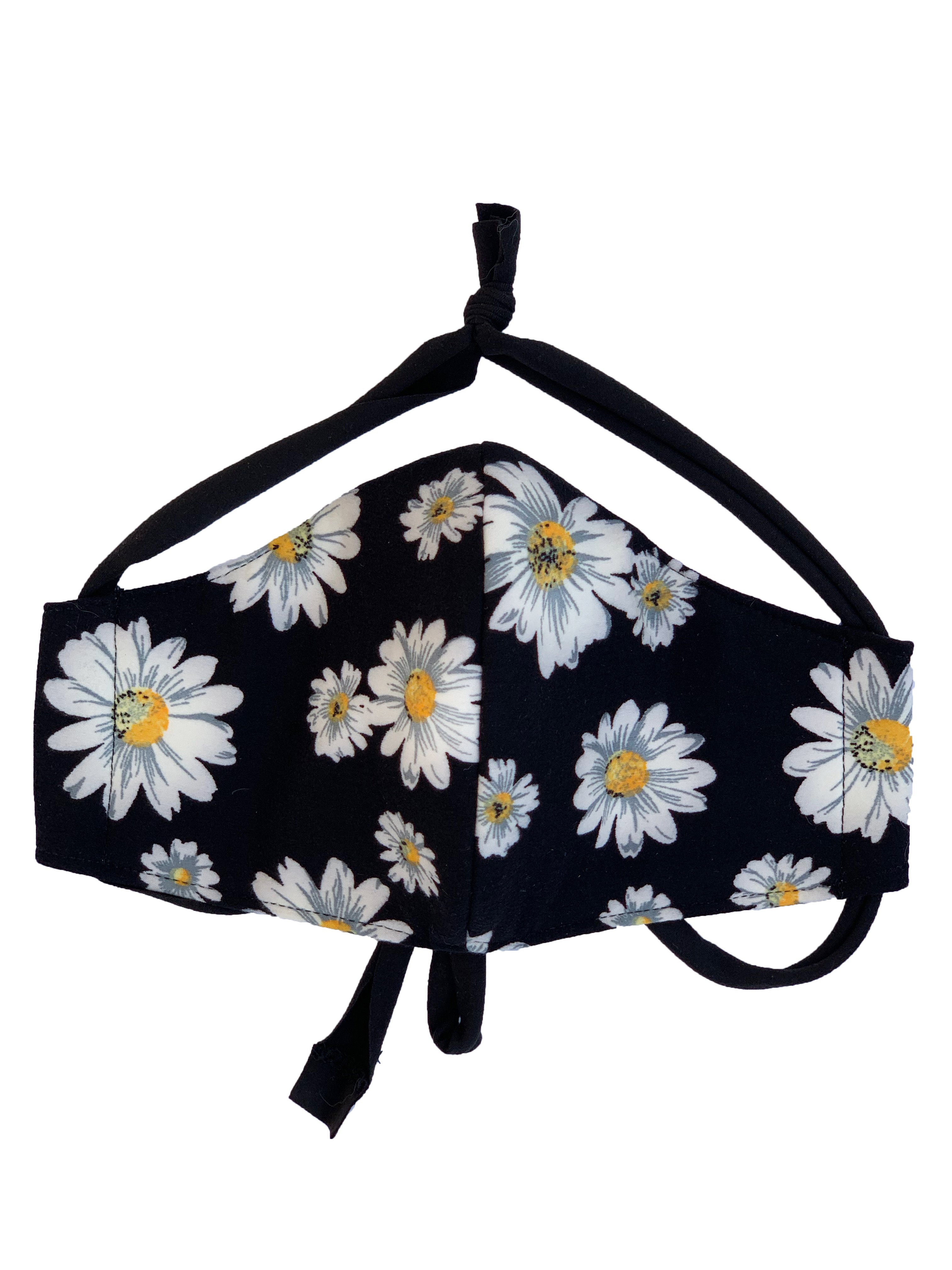 Crazy Daisy Face Mask - Reusable & Breathable Fabric Mask for Adults & Teens - Perfect for Daily Use, Travel, and Outdoor Activities