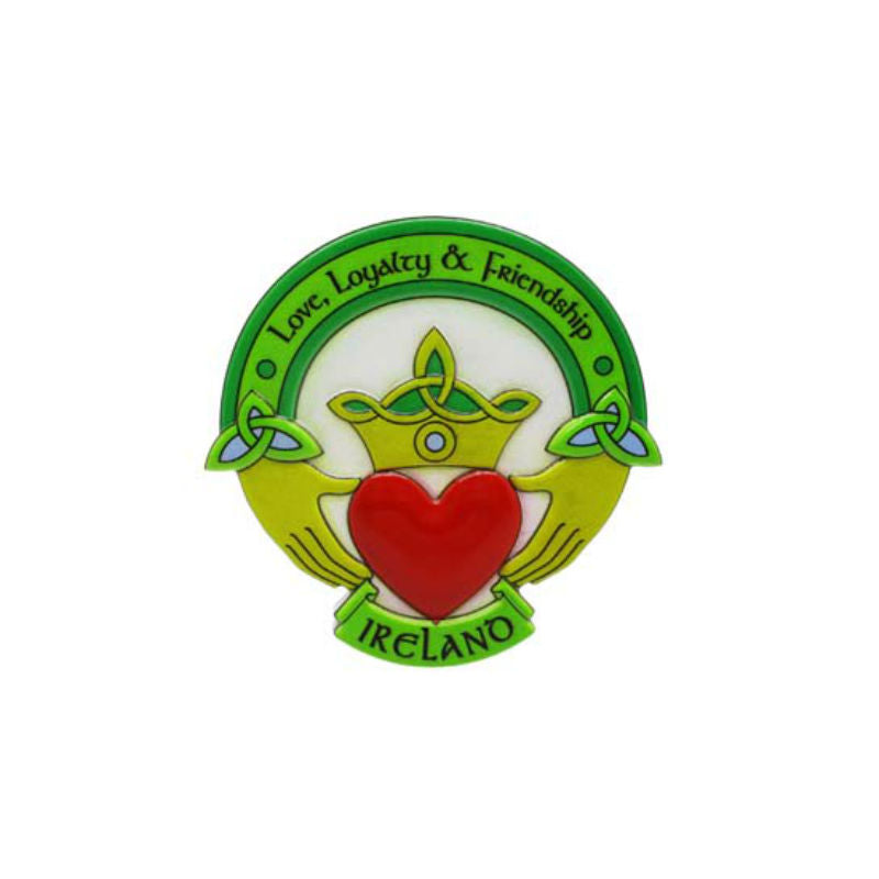 Authentic Claddagh Fridge Magnet - Irish Celtic Love Friendship Loyalty Symbol - Perfect for Refrigerators, Whiteboards & Metal Surfaces - Great Gift for St. Patrick's Day & Irish Decor