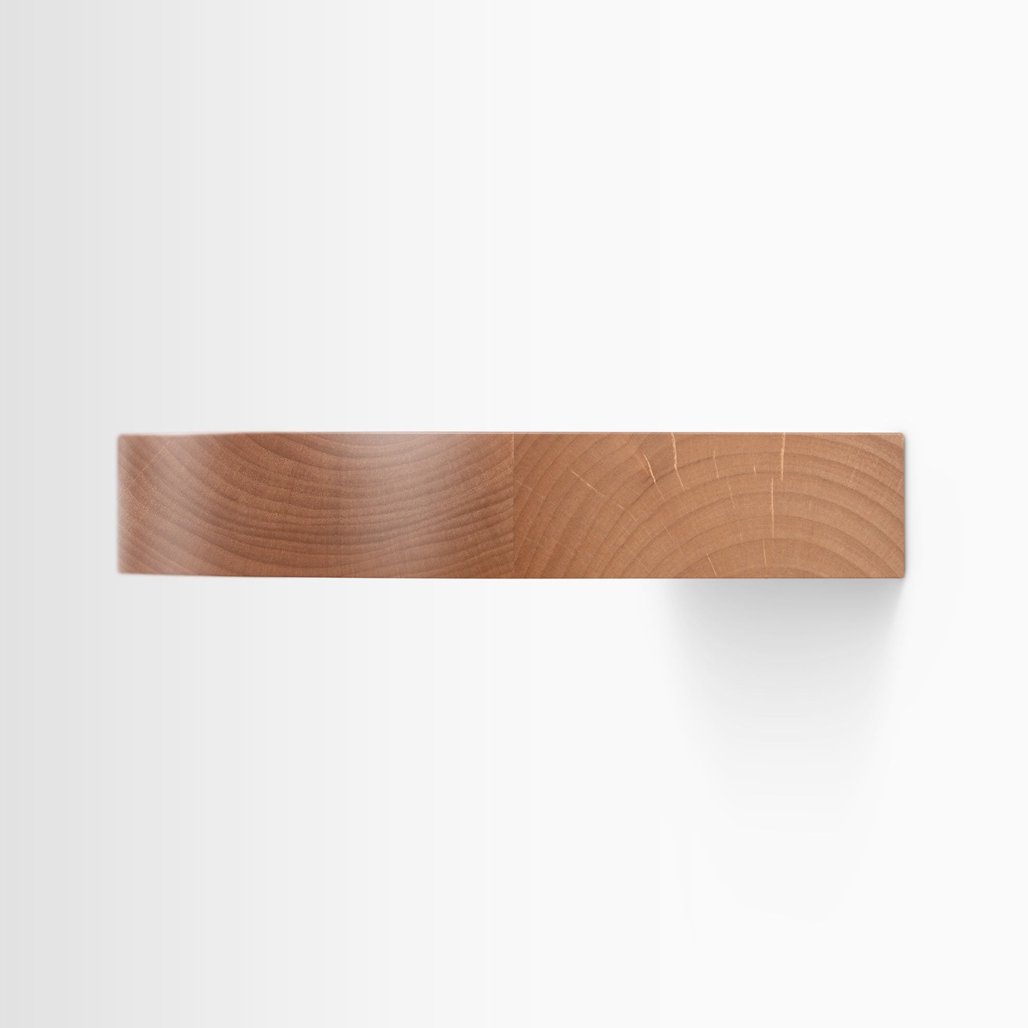 Aksel RADius Alder Floating Shelf - Rustic Wood Wall Shelf for Home Decor, Kitchen, Bathroom & Office Organization | Easy Installation & Space Saving Solution