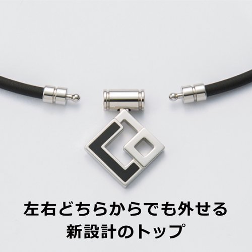 TAO Aura Black×Black Necklace 43cm - Japanese Imported Stylish Pendant for Women, Perfect for Casual Wear, Parties & Gifts