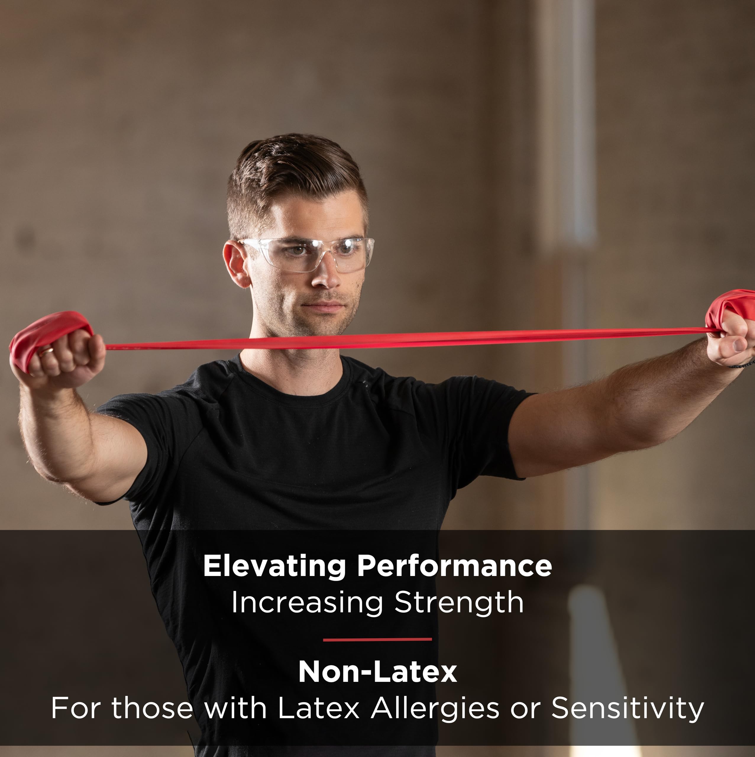 THERABAND Resistance Band 50 Yard Roll - Medium Red Non-Latex Professional Exercise Bands for Strength Training, Physical Therapy, Pilates & Rehab | Upper & Lower Body Workouts | Home Gym & Professional Use | Includes Convenient Dispenser Box (Level 3 Resistance)