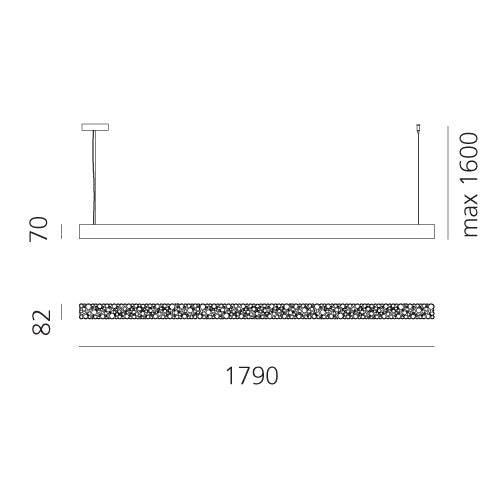 Calipso Linear 180 Stand Alone LED Light Fixture - Modern Lighting for Home, Office & Commercial Spaces