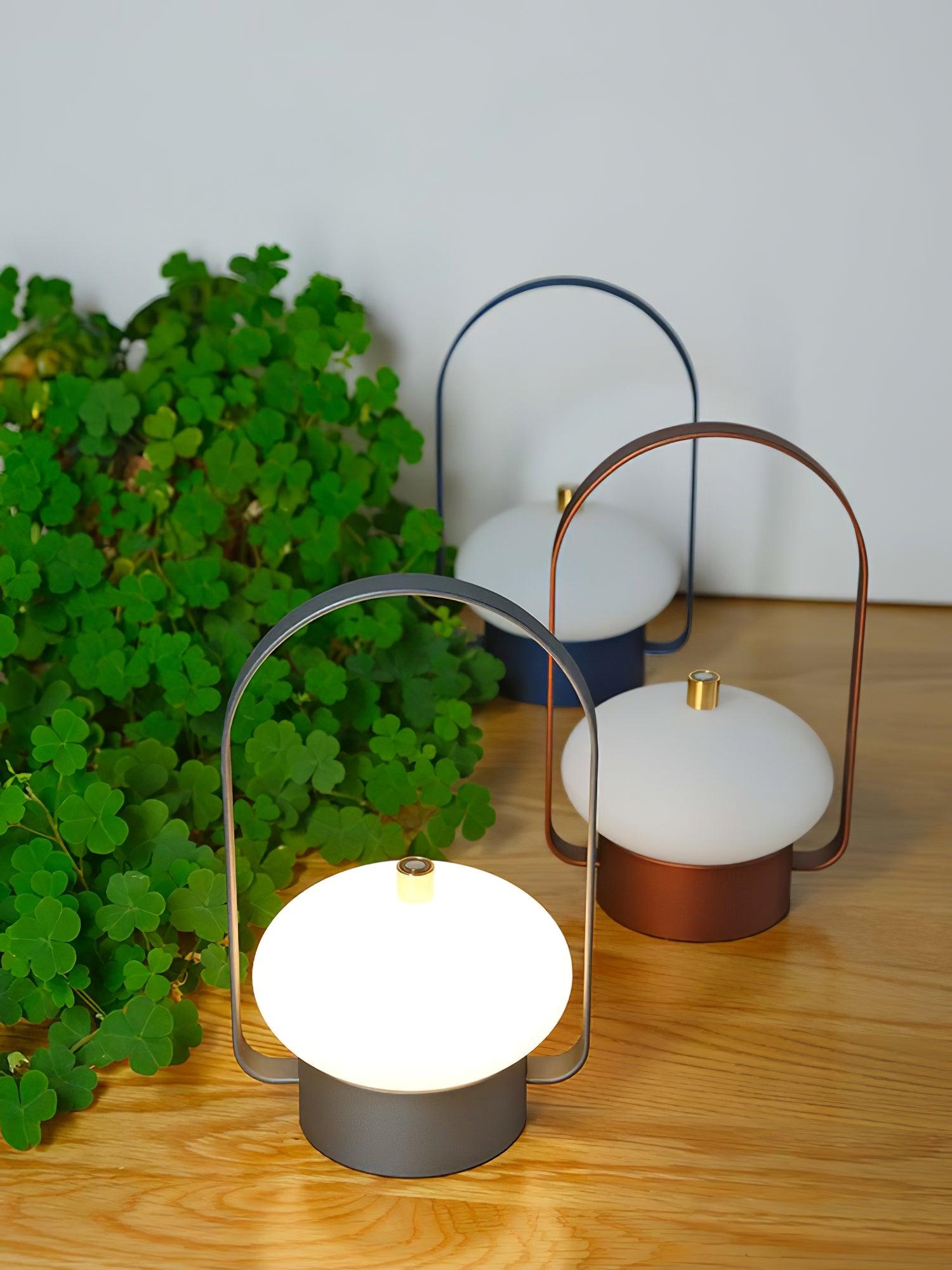 Soft Spot Portable Rechargeable LED Table Lamp with Built-in Battery - Perfect for Bedroom, Office, and Travel Night Light