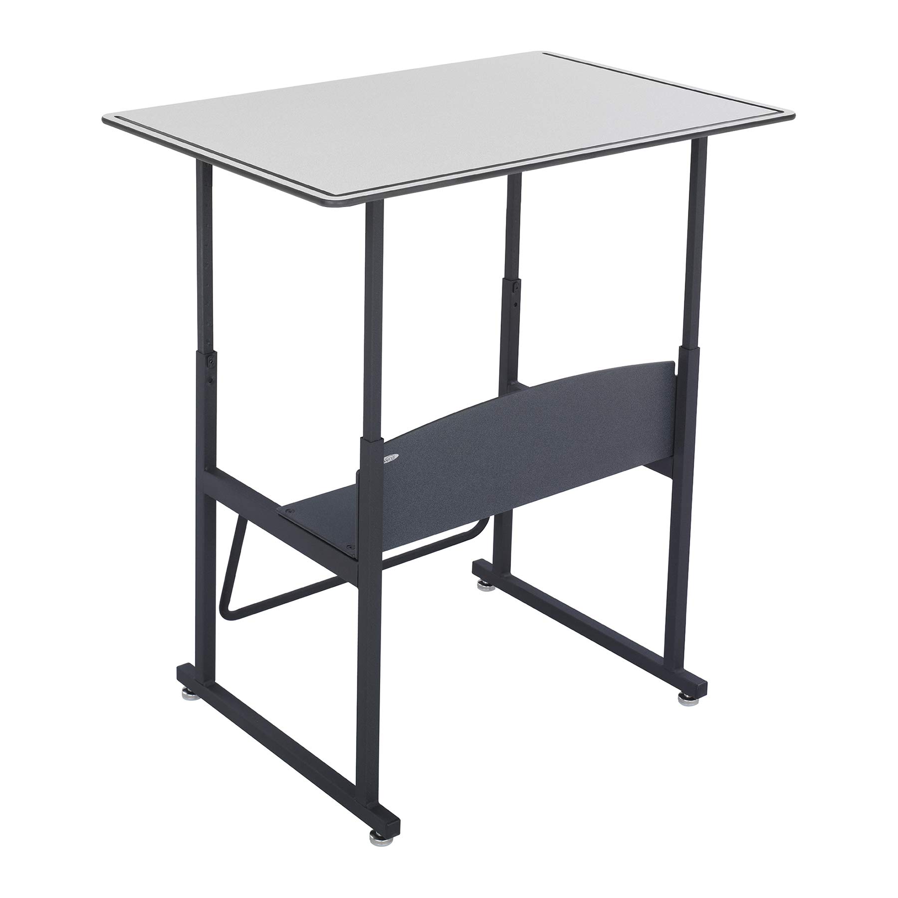 AlphaBetter Adjustable Height Desk 36x24 Inch - Premium Swinging Footrest Bar for Home, Office & Classroom - Ergonomic Study & Work Desk for Comfort & Focus