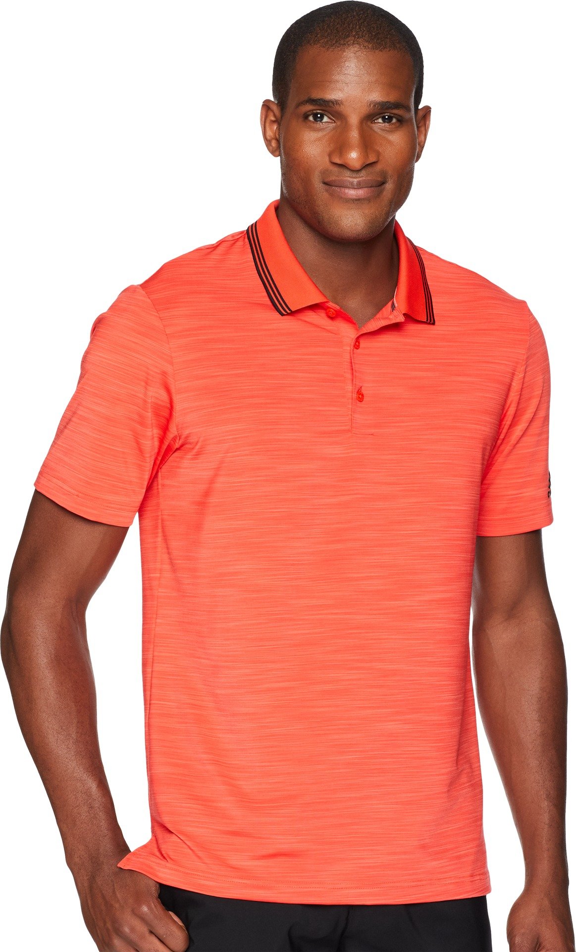 adidas Golf Men's Ultimate Heather Polo Shirt - Moisture-Wicking Performance Golf Shirt for Men - Comfortable & Breathable for Golf Course & Casual Wear