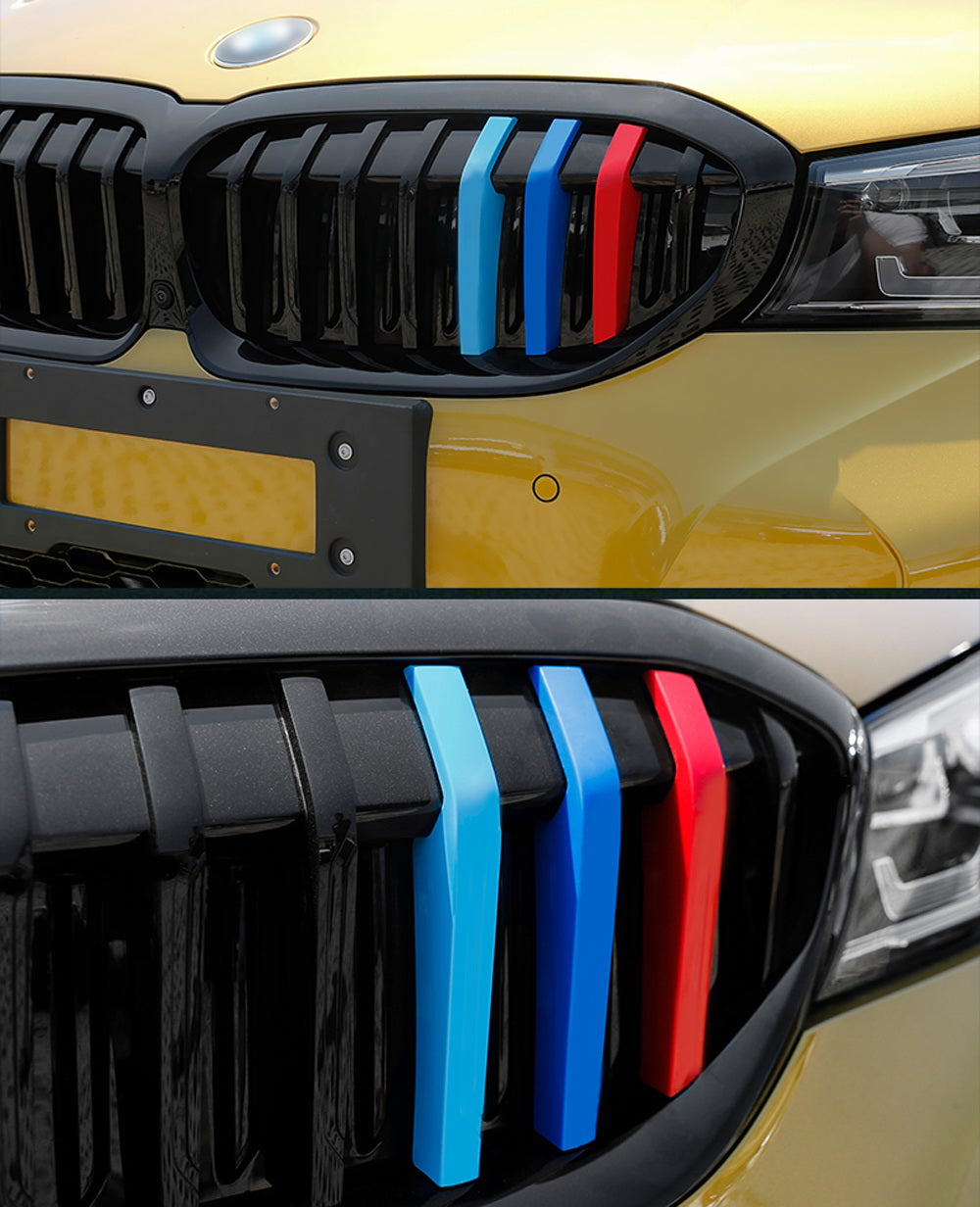 BMW G20 3 Series M Color Grille Insert Trims (2019-2022) - 8 Beam Kidney Grill Upgrade for Enhanced Style & Performance | Perfect for Car Enthusiasts & Custom Builds