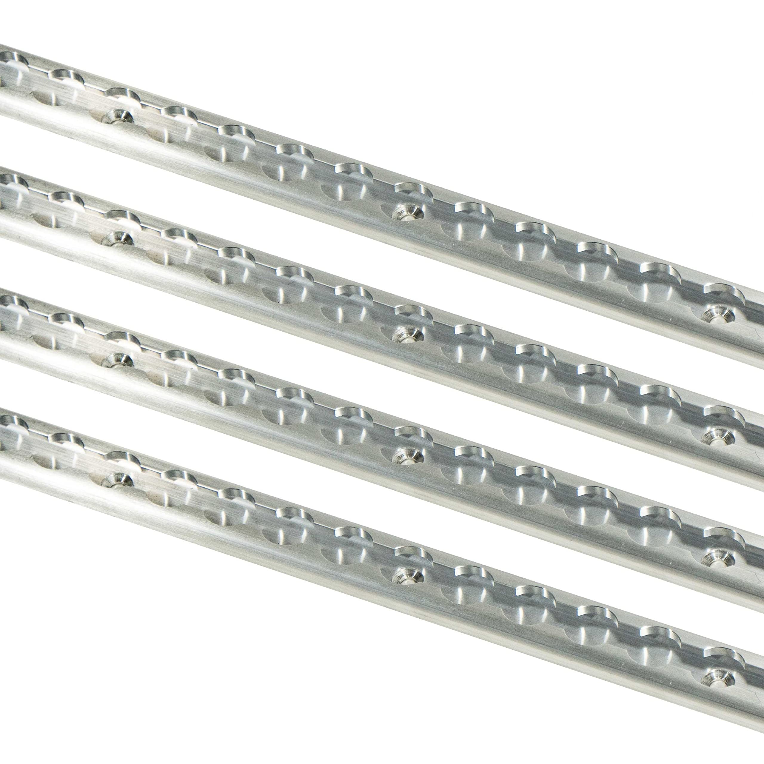 4-Pack 4 Ft Aluminum L-Track Rail for Trailers & Truck Beds - Heavy Duty Cargo Control System for Motorcycles, ATVs, Dirt Bikes - Perfect for Enclosed Trailers, Utility Trailers & Pickup Trucks (Secure Transport & Off-Road Vehicle Tie-Down)