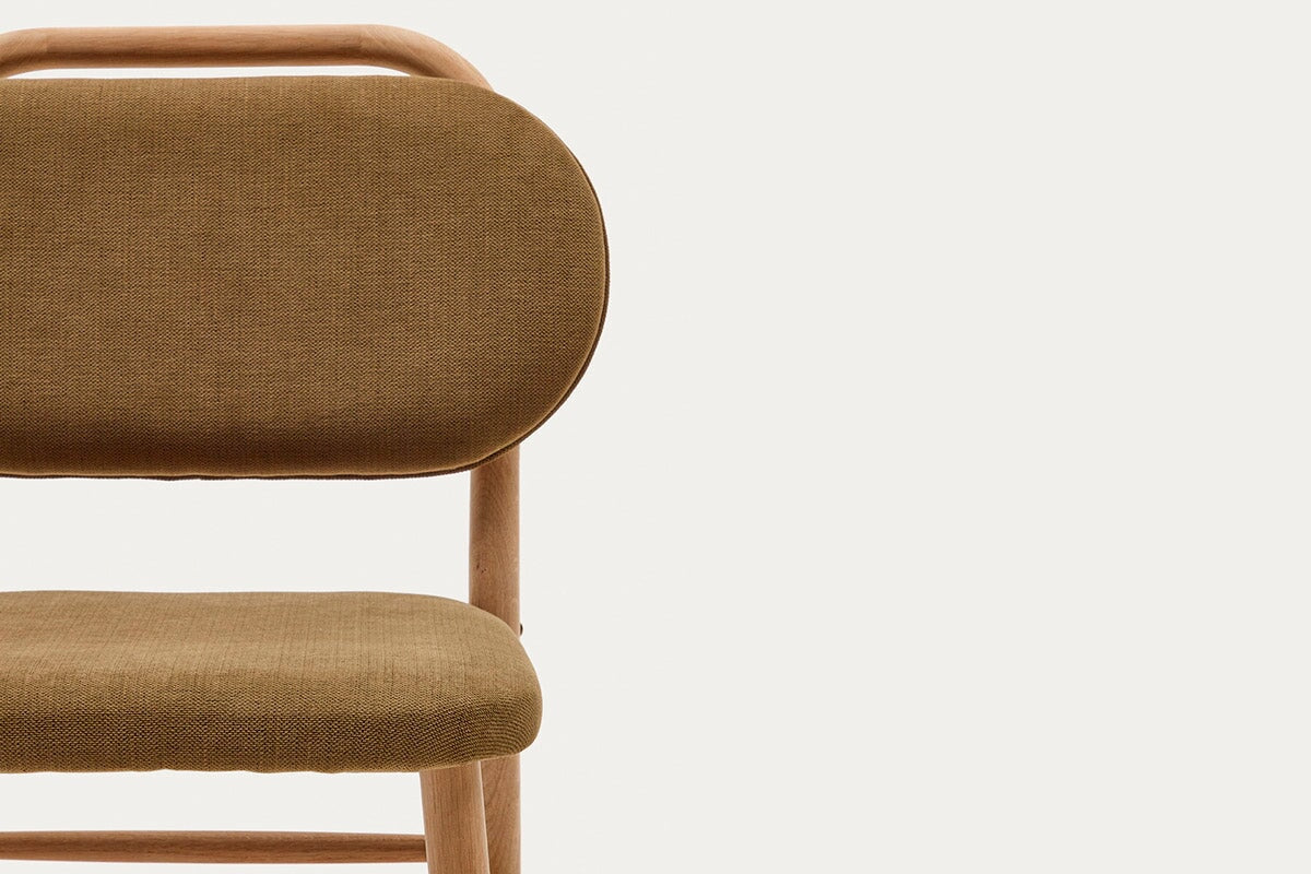Como Hilda Chair - Soft Chenille Fabric Upholstered Accent Chair for Living Room, Bedroom, or Office - Comfortable Modern Seating with Sturdy Metal Legs
