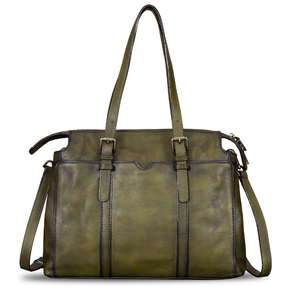 Genuine Leather Shoulder Bag for Women - Vintage Real Leather Tote, Crossbody Purse & Handbag with Adjustable Strap | Perfect for Work, Travel & Everyday Use