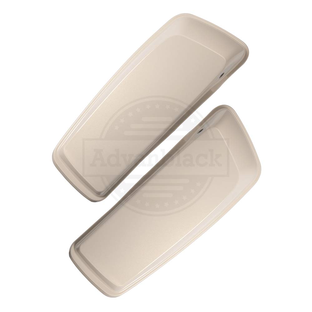 Harley Davidson Touring Street Glide Hard Saddlebag Lids - Gold Morocco Pearl Finish - Compatible with 2014-2022 Models - Durable Replacement Covers for Motorcycle Storage & Protection