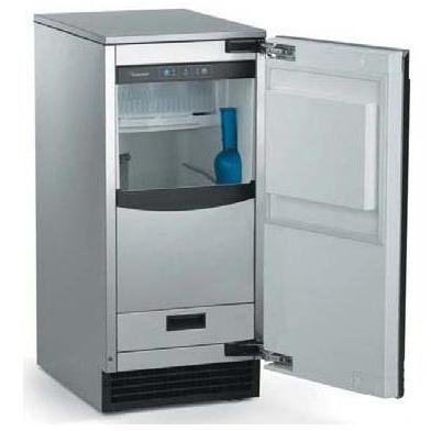 Brilliance 15-Inch Wide 65 lb Capacity Built-In Clear Ice Maker for Home Bars, Restaurants, and Commercial Use