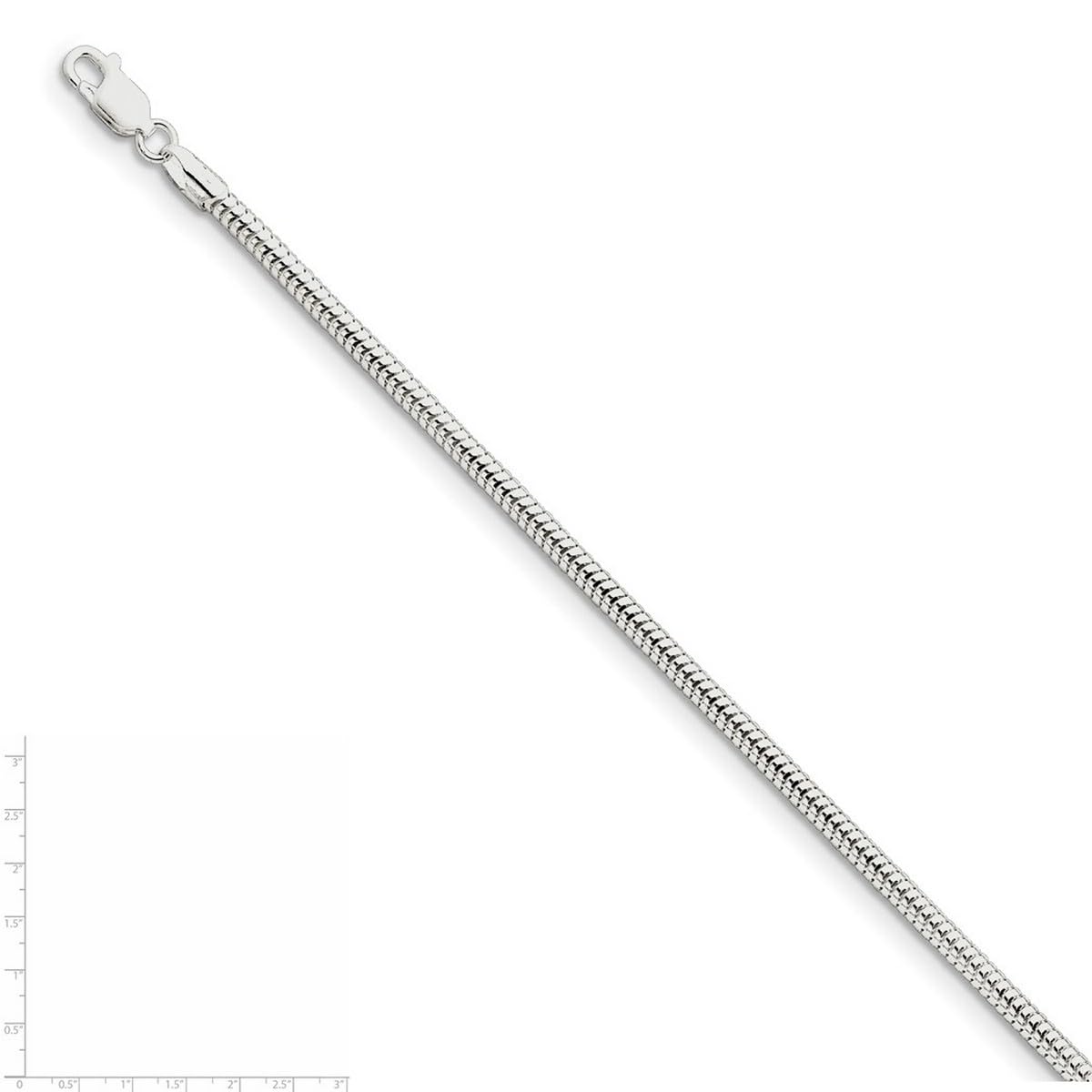 925 Sterling Silver Snake Chain Necklace for Women & Men - Adjustable Lengths (16