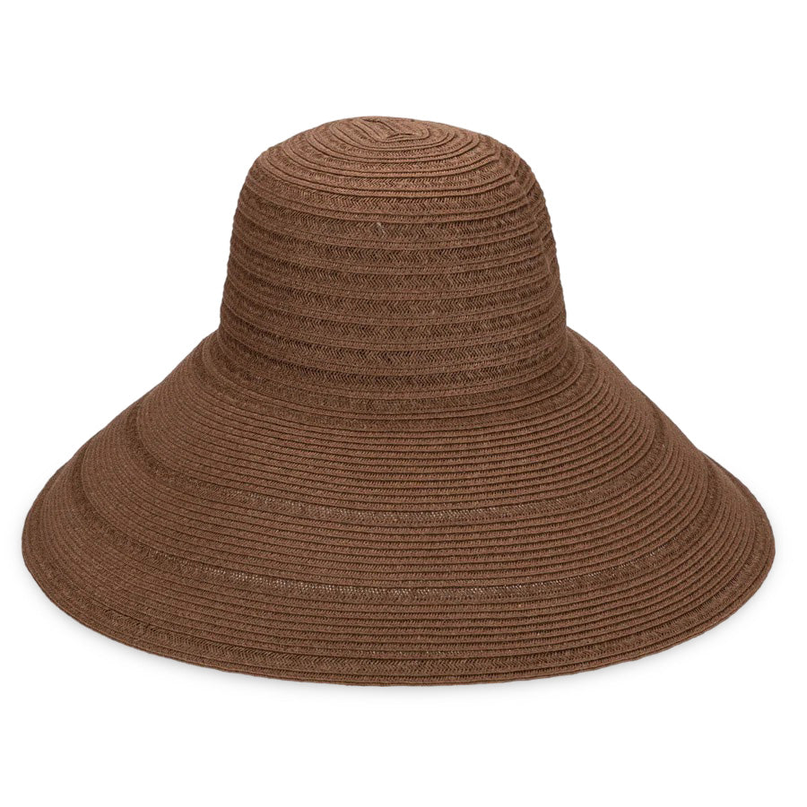 Newport 6-Way Adjustable Round Crown Sun Hat for Women - UV Protection Wide Brim Beach Hat for Outdoor, Travel & Summer Activities