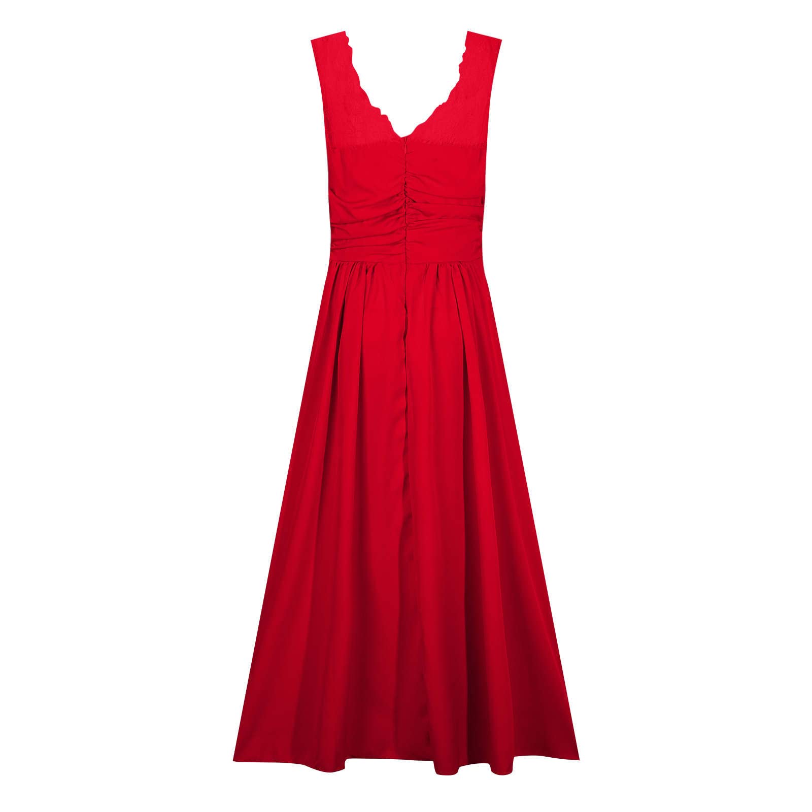 Elegant Long Chiffon Bridesmaid Dress for Women - V-Neck High Slit Maxi Gown for Weddings, Prom & Formal Events | Perfect for Wedding Guest, Bridal Party & Special Occasions