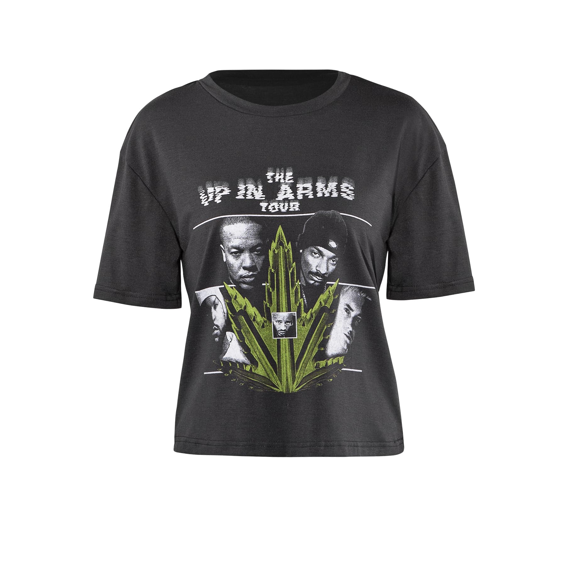 Sexy Graphic Tee for Women - Short Sleeve Letter Print Crew Neck Casual T-Shirt | Summer Club Outfit, Party Wear & Street Style Fashion