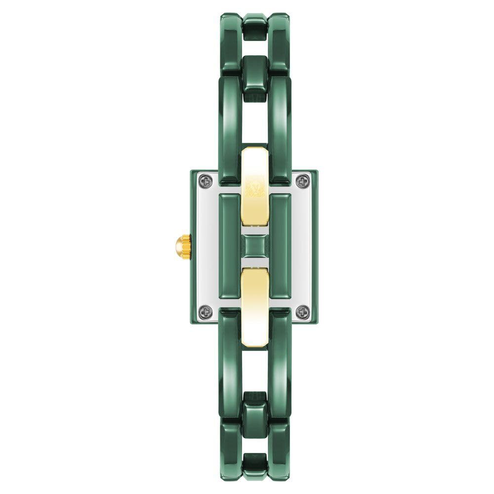 Anne Klein Women's AK4080GNGN Quartz Watch with Green Dial & Ceramic Strap - Elegant Fashion Accessory for Office, Party & Everyday Wear