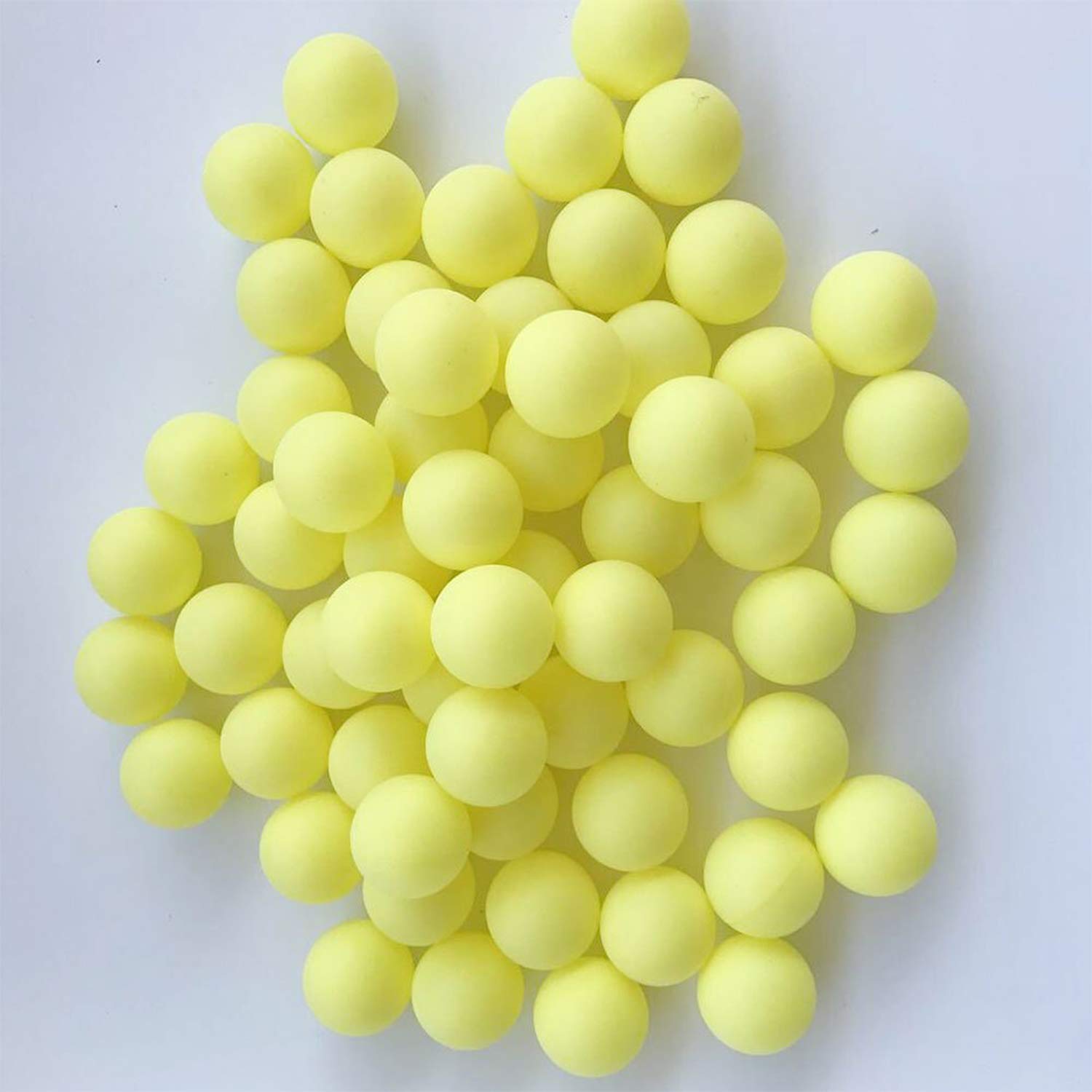 Freyamall 150Pcs 40mm Premium Plastic Table Tennis Balls - Professional Training Ping Pong Balls for Practice & Tournaments | Durable Yellow Ping-Pong Balls for Indoor/Outdoor Play, Party Games & Lottery Draws