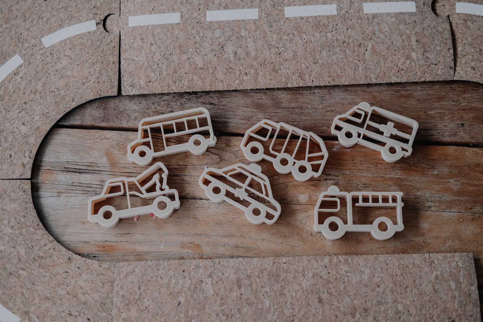 Eco-Friendly Playdough Cutter Set for Sensory Play & Service Vehicles - Perfect for Kids' Creative Play & Early Learning Activities